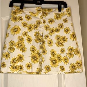 A cute skirt with sunflowers